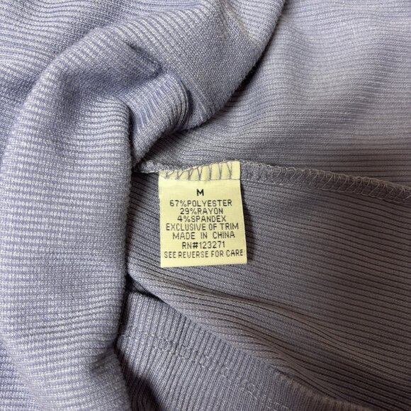 VTG Orange Kiss‎ Womens Y2K Ribbed Shirt Size M Butterfly Rhinestones Bling - Picture 6 of 9